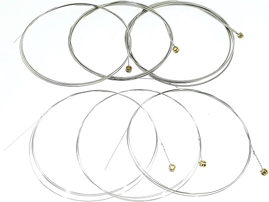 Cordes Guitare Électrique 9-42 + 6 Médiators - Nickel Enroulé Pour Son Optimal